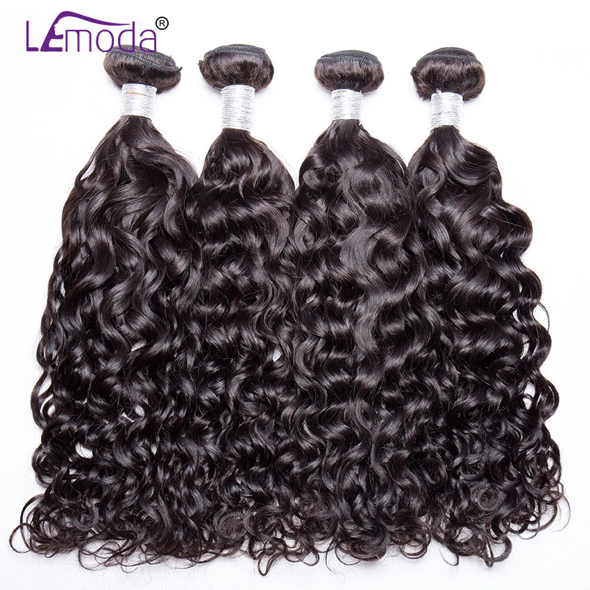 Wholesale Unprocessed Cuticle Aligned Water Wave Human Hair Bundles Brazilian Wet and Wavy Hair Weave Bundles Remy Hair 30 Inch
