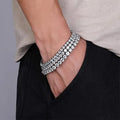 3mm 4mm 5mm Iced Out Zircon Diamond Stainless Steel 5A CZ Tennis Chain Bracelet Jewelry Gifts