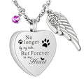 Stainless Steel Heart Urn Bone Ashes Crmation Keepsake Memory Necklace for Families Pets