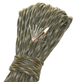 100 Feet (31m) Survival Firecraft Cord Outdoor Camping Paracord with Waxed Tinder