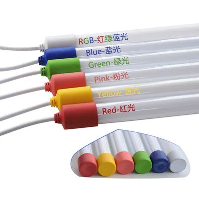 IP65 Colorful Tube Lamp 18W T8 Waterproof RGB Tube Light for Fish Tank Ice Freezer Advertising Lighting