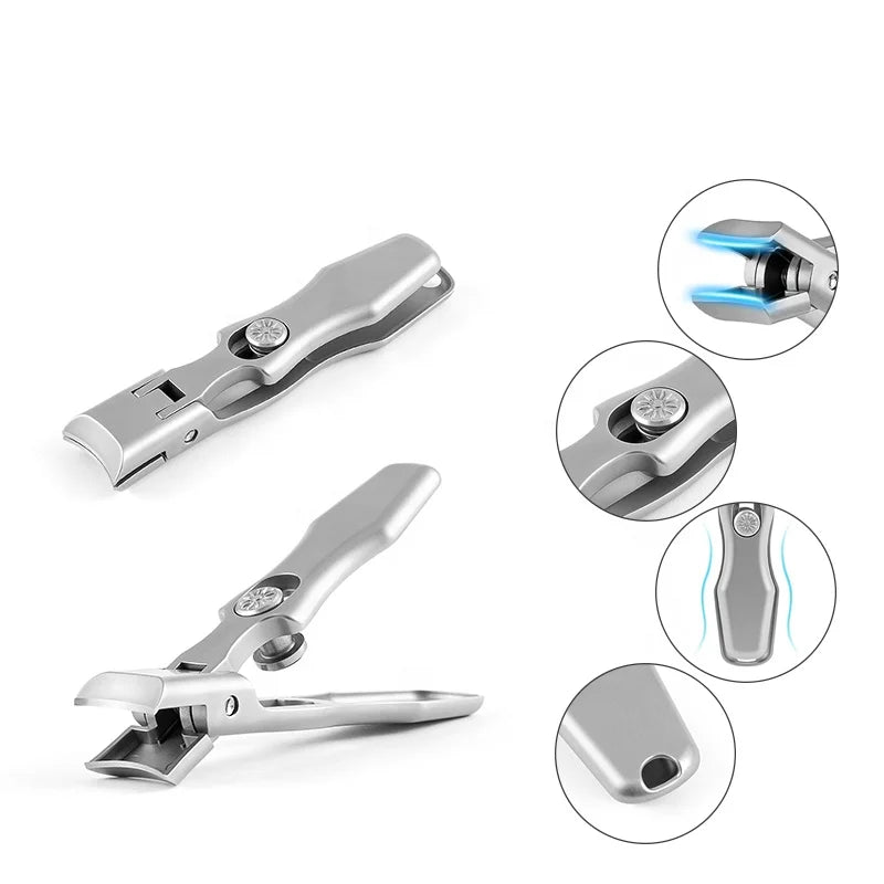Eliter Hot Sell in Stock Large Opening for Thick Toenail With Lock Nail Kit Stainless Steel Nail Clipper Nail Cutter