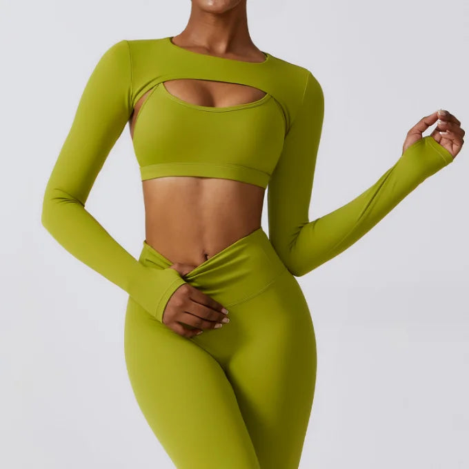 Private Label Quick Dry Long Sleeve Shirt Extra Short Crop Workout Tops Women Soft Nylon Super Short Crop Top Sports t Shirts
