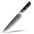 8 Inch Chef Knife JDH Damascus Kitchen Knife 67 Layers Damascus Steel with G10 Handle Black Factory Wholesale