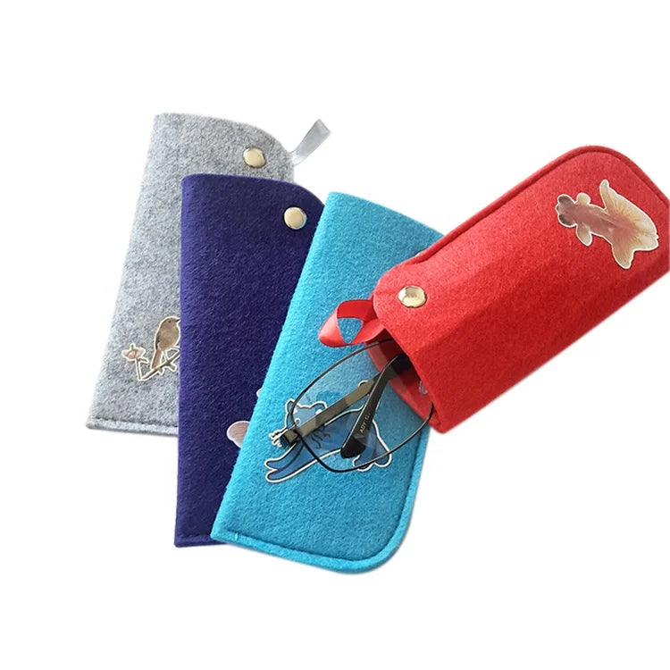 Xinhe Shengfu Wholesale Felt Glasses Bag Sunglasses Cloth Cleaner Eyeglasses Pouch Eyewear Accessories Sunglasses Storage Cases