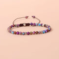 Healing Crystal Sea Sediment Jasper Beaded Bracelet 4mm Minimalist Gemstone Bracelet for Women Girls