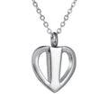 Stainless Steel Vintage Children's Heart Cremation Necklace Ashes Holder Urn Jewelry Memorial Locket Ash Heart Pendant Keepsake