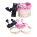 20pcs HAPPY DREAM LOVE HOPE PEACE BRIDE C'EST LA VIE Handmade Embroidery Bracelet Friendship Wristband Wedding Braided Rope