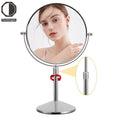 8in Professional Desktop Makeup Mirror 10x Magnifying Metal Finish Height Adjustable for Decoration Use Makeup Mirror