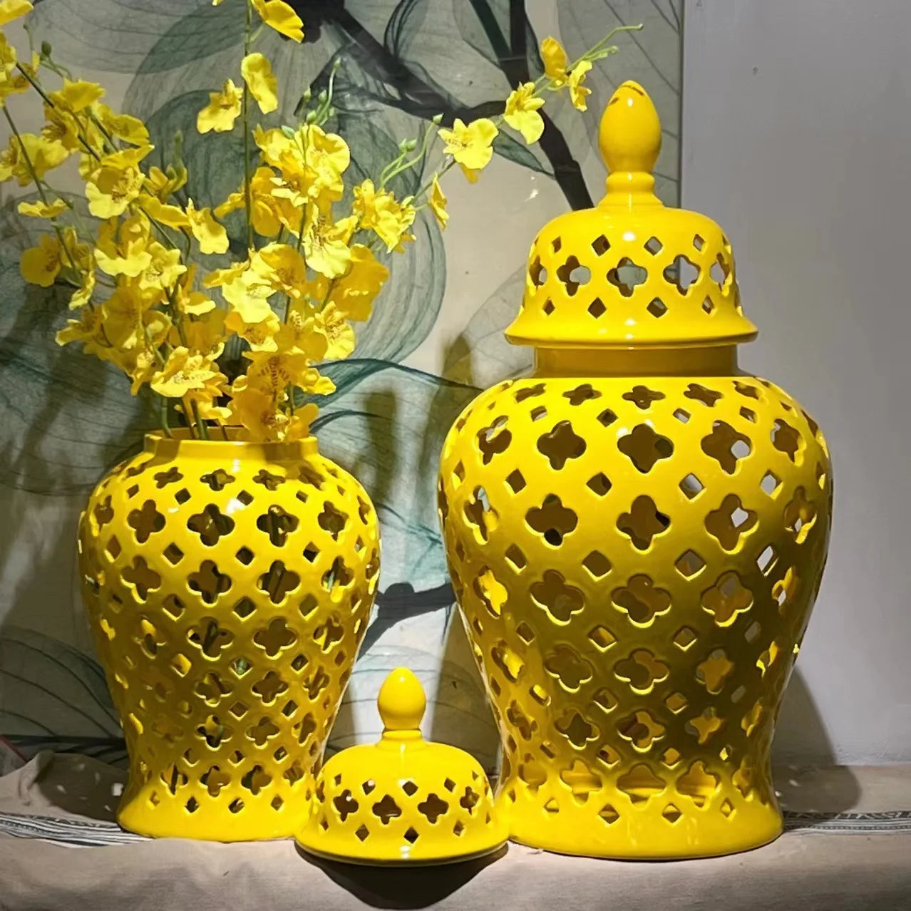 Chinese Style Home Decoration White Ceramic Porcelain Vase