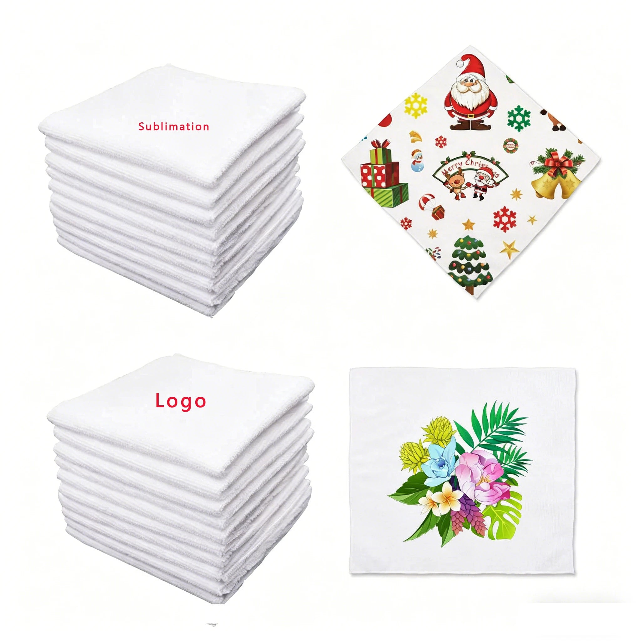 Beach Towels With logo  Luxury Polyester Customized Dish Bath Tea Hand Towel Blank Custom Printing Kitchen Towel