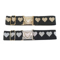 Ready 1.5 Inch Elastic Equestrian Belt with Plain Heart Buckle for Horse Riding Bits