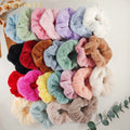 2024 New Autumn Winter Soft Plush Hair Tie Scrunchie Plush Hairband Gentle and Sweet Ponytail Scrunchies Hair for Women