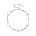 Hot Selling Womens Fine Jewelry Fresh Water Pearl 925 Sterling Silver Bracelets