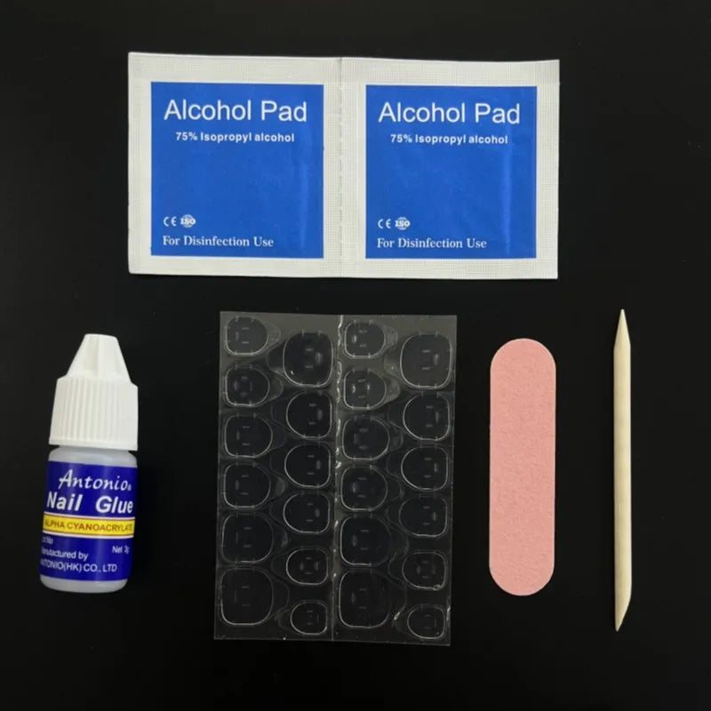 Transparent Jelly Gel for Wearing False Waterproof Double-sided Nail Plate Nail Art Special Crystal Jelly Gel Set