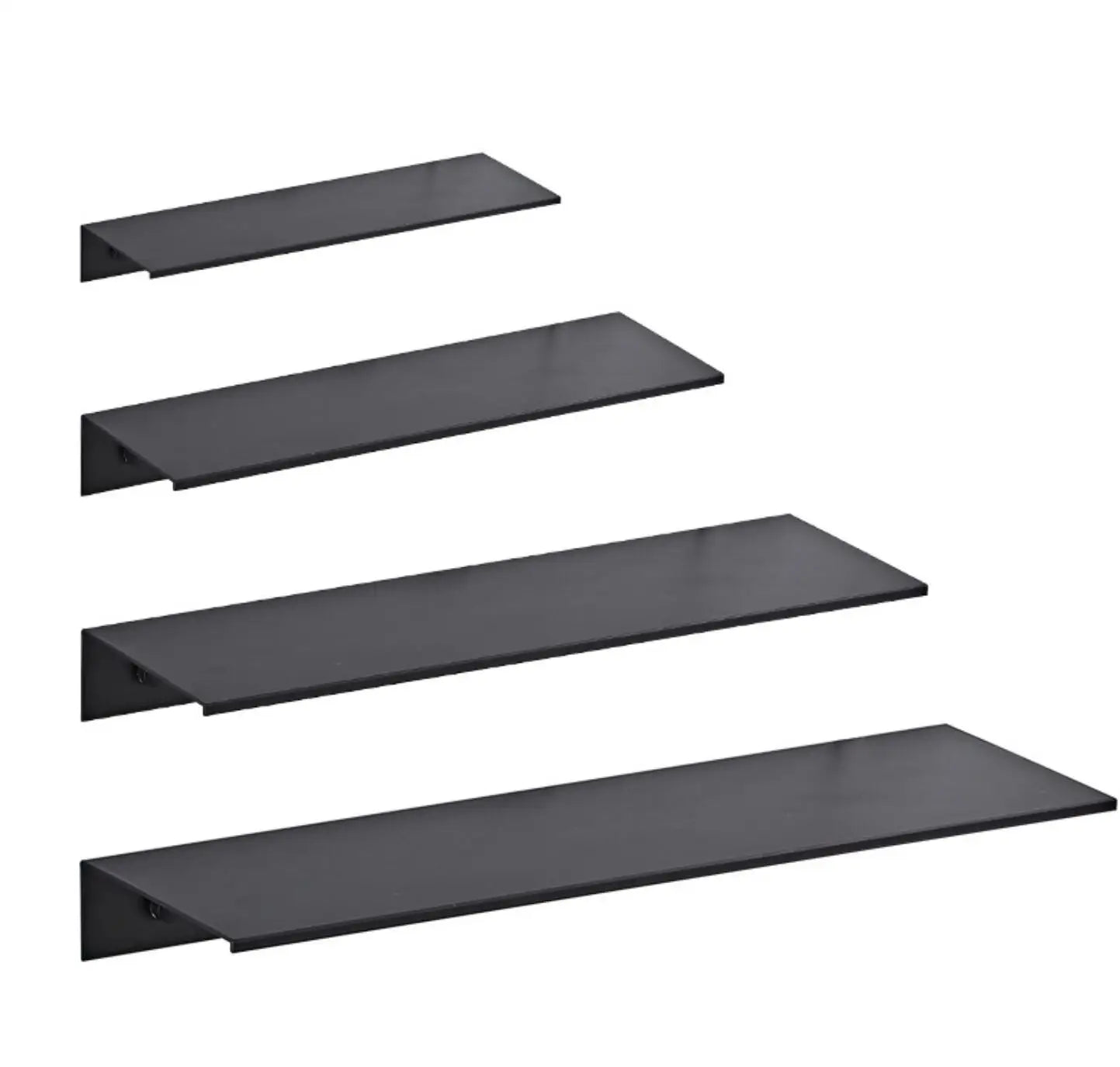 Bathroom Space Aluminum Free Perforated Flat Shelf  Multifunctional Shower  Shelf with 30 40 50 60cm
