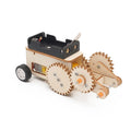 Wooden Electric Gears Shuttle Car Vehicle Handmade Technology Assembly STEM Experiments Kits Learning Educational Puzzle Toy