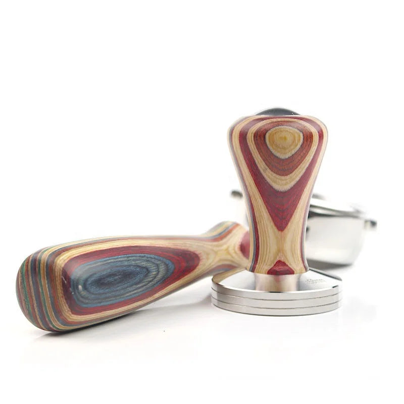 USA Customized Design 51 53 58mm Colored Wood Handle Tamper Espresso Coffee Tamper