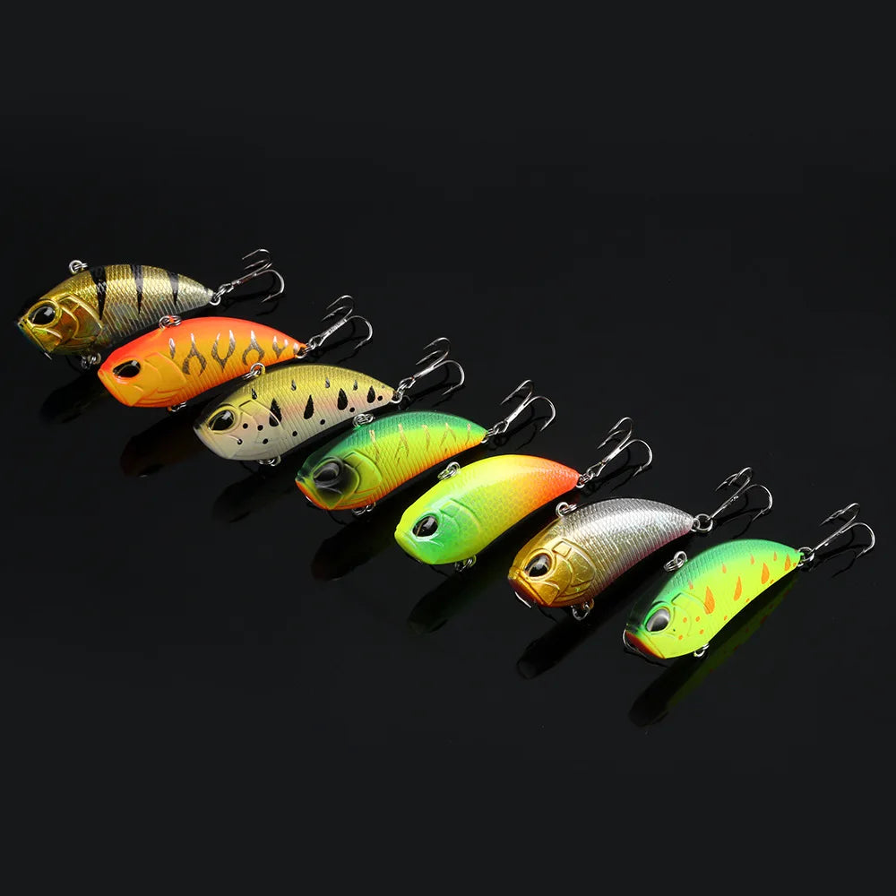 50MM 9G Long Casting Fast Sinking Vibration Bait VIB Full Water Hard Body Plastic Fishing Lure Trout Bass Artificial Bait
