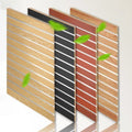 1220x2440mm Aluminum Slotted Slatwall Mdf Display Panel