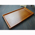 Solid Wood Square Restaurant Storage Tray for Tea Cups Hotel and House Use for Fruit Dim Sum Cake Plate Presentation