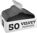 High-grade Velvet Hangers Non-slip and Durable Space-saving Closet Hangers with 360-degree Chrome-plated Swivel Hooks