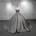 Jancember DY9991 Sweetheart Sleeveless Beading Chapel Train Lace up Evening Dress