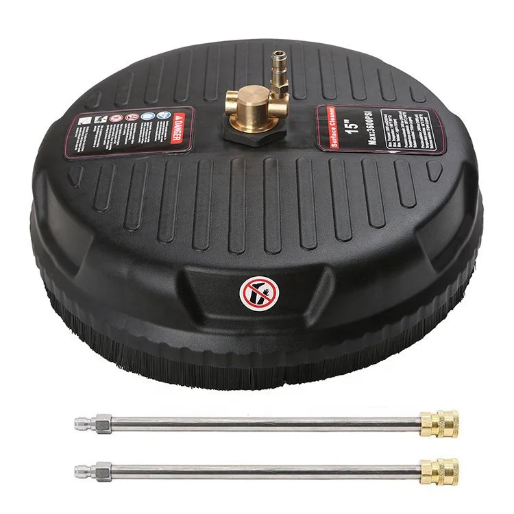 Hot-selling 15 Inch 1/4 Quick Connector High Pressure Washer Surface Cleaner Floor Sweeper for Road Cleaning