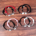 Stainless Steel Royal Crown Charm Bracelet Adjustable Rope Magnetic Heart Couple Bracelets Jewelry Wholesale