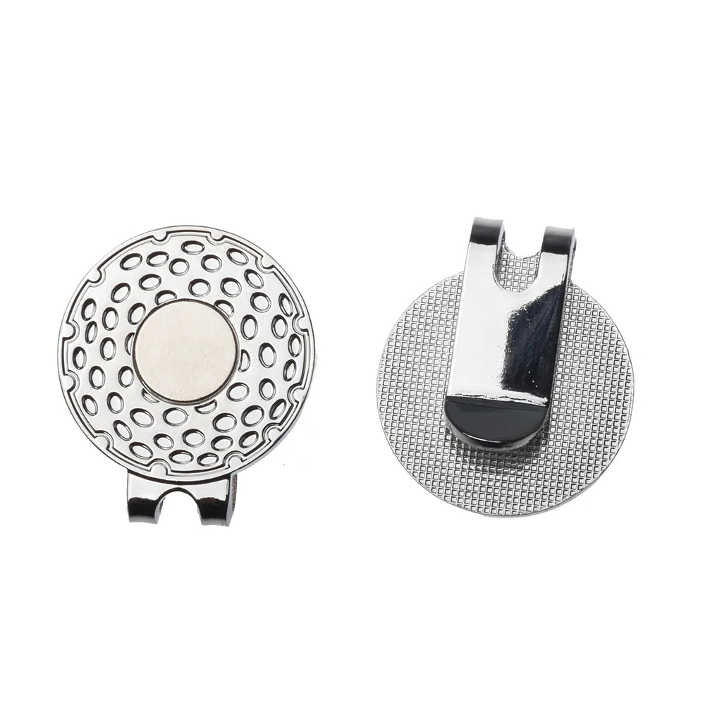 25mm Zinc Alloy Golf Hat Clip Magnetic Golf Cap Clip with Ball Marker Durable Metal Golf Products