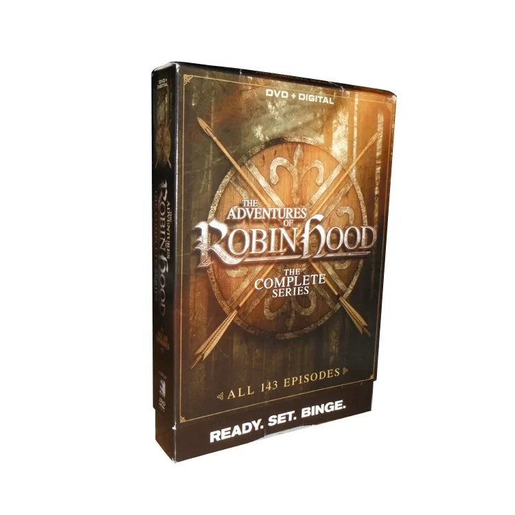 Free Shipping China Manufacturer DVD BOXED SETS MOVIES TV Show Film the Adventures of Robin Hood - the Complete Series 11dvd