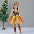 2026 New Update Fall Sleeveless Dress With Headband Kids Turkey Festival Party Clothing  Tutu Dress for Girls