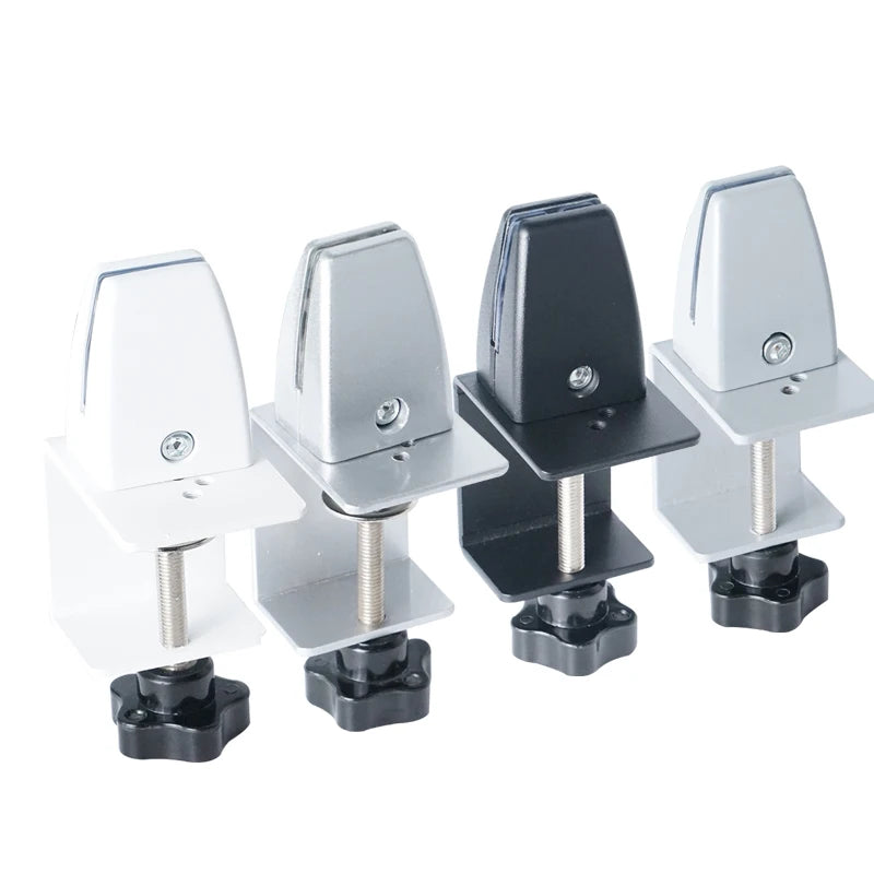 Side Mount Clamp Office Restaurant Removable Partition Clip U Shaped Desk Bracket Pinch Desk Screen Divider Clamp