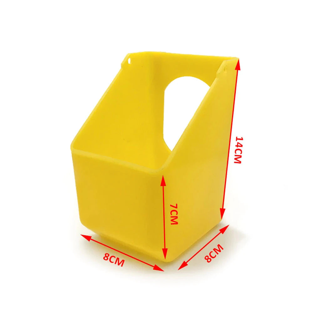 GSF Factory G2191 One Hole Plastic Bird Feeder PP Plastic Factory Price Pigeon Bird Feeder Bowl Feeder Hang on Bird Cage