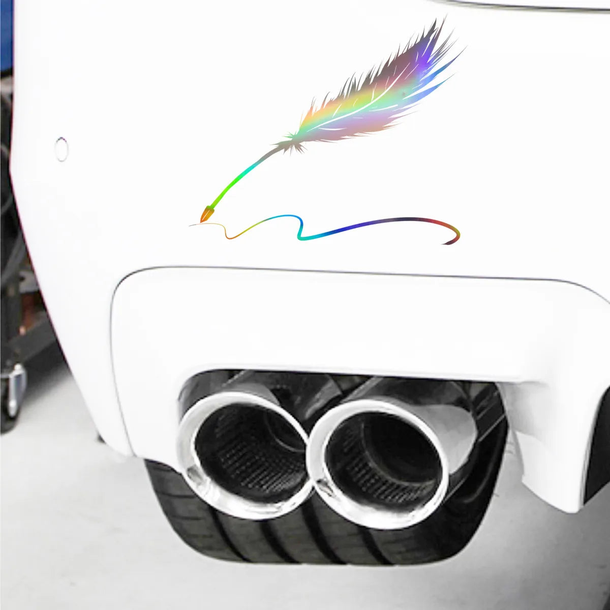 Feather Pen Sticker Car Vehicle Truck Window Wall Bumper Helmet Vinyl Decal Gift Die Cut Decals Laptop Window Glass