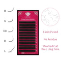 Abonnie Wholesale 0.05 Cc 8mm-25mm Custom Eyelash Extension Classic Velvet Dark Matte Black Cashmere Lash Extensions Supplies