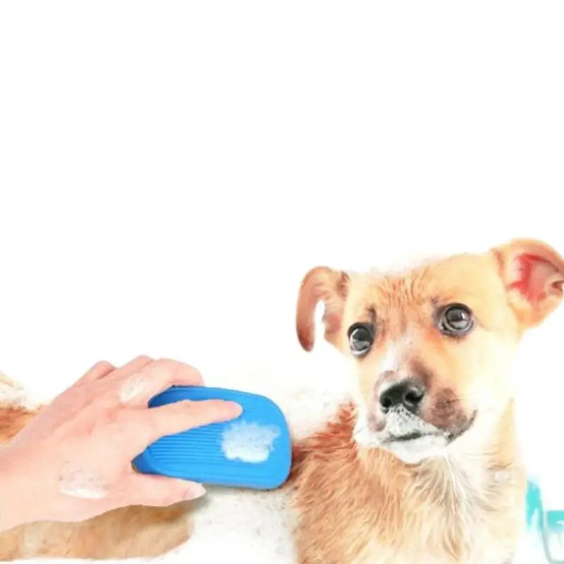 Eco-Friendly Silicone Dog Bath Brush Grooming Tool for Fresh & Clean Baths and Massages-Bathing Products