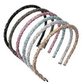 Fashion Shiny Beaded Crystal Hair Hoop Narrow Sweet Lady Headband Rhinestone