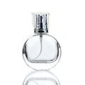 Classic 30ml Glass Perfume Bottle Flat Style Screw Top Pump Sprayer for Essential Oils Colognes Screen Printing Surface Handling