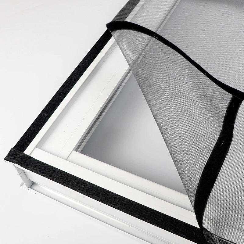 DIY Self-Adhesive Modern Design Window Screen Mesh Net Curtain with Fiberglass/Polyester Invisible Screens Tape Anti Mosquito