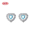 European Fashion Women Classic Luxury Shining Cubic Zirconia 925 Sterling Silver Fashion Jewelry Earring