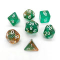 Bulk Polyhedral Green Transparent Dice Other Game Accessories