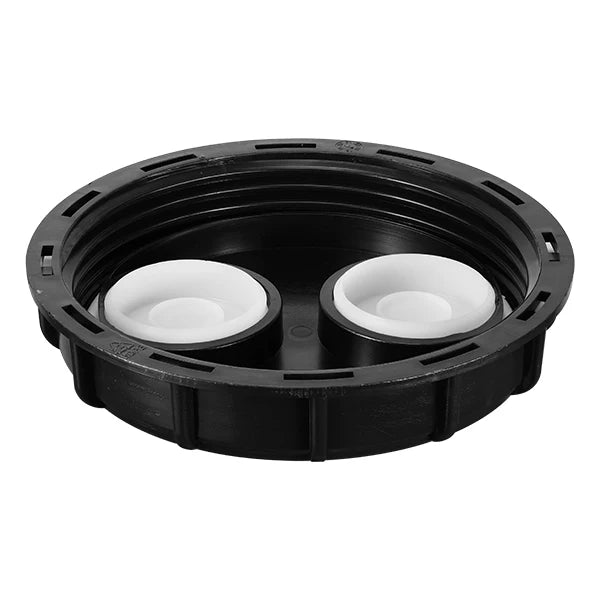 HT Coupling IBC Water Tote Tank 6 Inch IBC Lid for Chemical  IBC Cap 155mm With Two Plug Hole HDPE Plastic Material