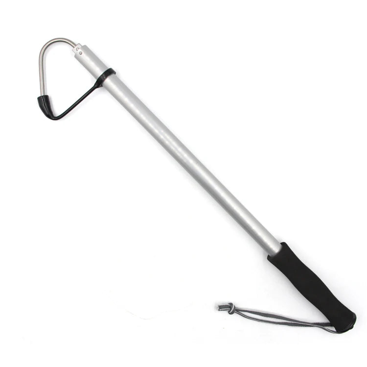 120cm Stainless Steel Sea Telescopic Fishing Gaff Aluminum Alloy Spear Hook Fish Tackle Outdoor Fishing Tool