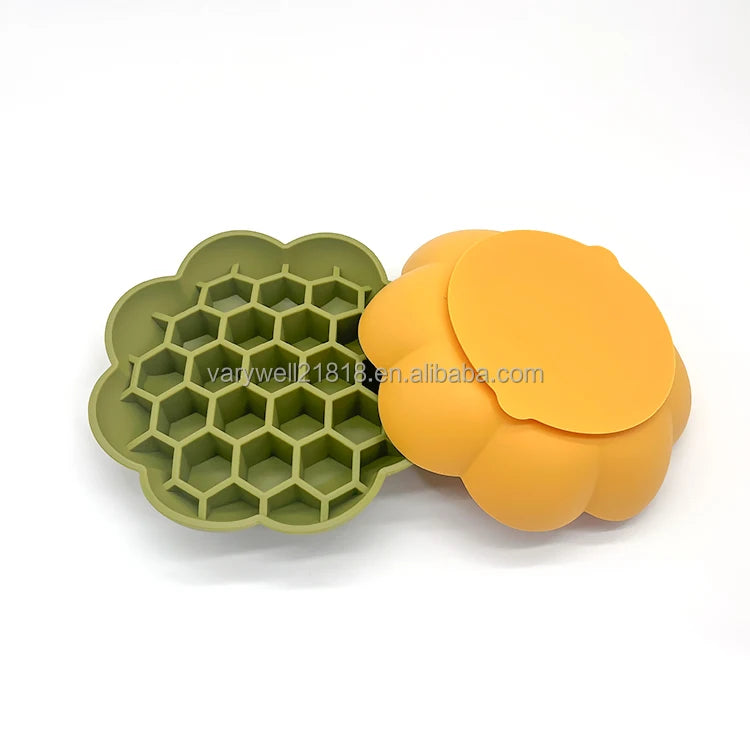 VaryWell Wholesale Puzzle Pet Stress Relief Licking Mat Flower Silicone Dog Enrichment Honeycomb Dog Slow Feeder