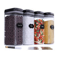 4pcs Set Hot Sale Good Quality Customized Eco-friendly Airtight  Dry Food Storage Containers Plastic Grain Storage Container