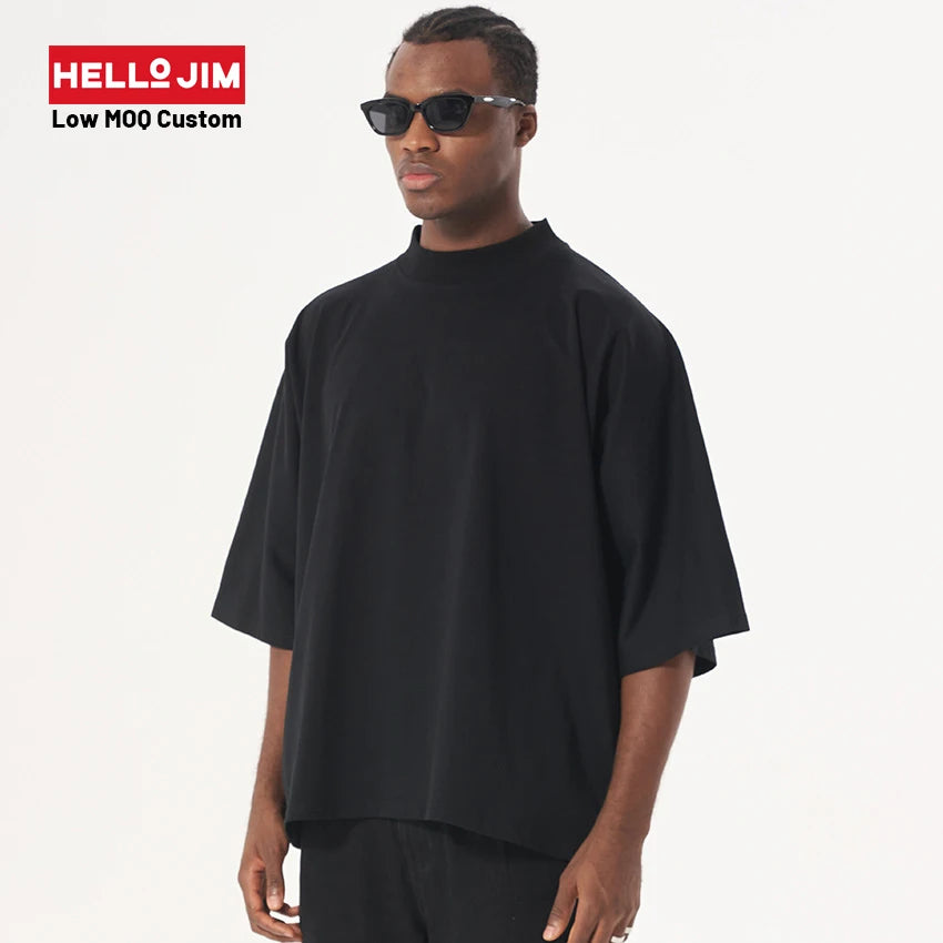300gsm Oversized Tshirt Printing Cotton Oversized Heavyweight Tshirt Boxy Fit Cropped Boxy t Shirt