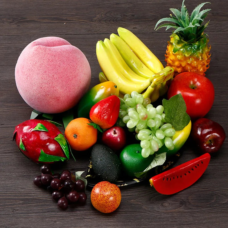 EL06371 Wholesale Wedding Party Home Decoration Realistic Plastic Artificial Fruits and Vegetables
