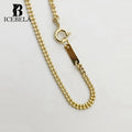 Wholesale Fine Jewelry Korean Minimalist Luxury Designer 18k Gold Plated Double Chain Bead Bracelet for Women