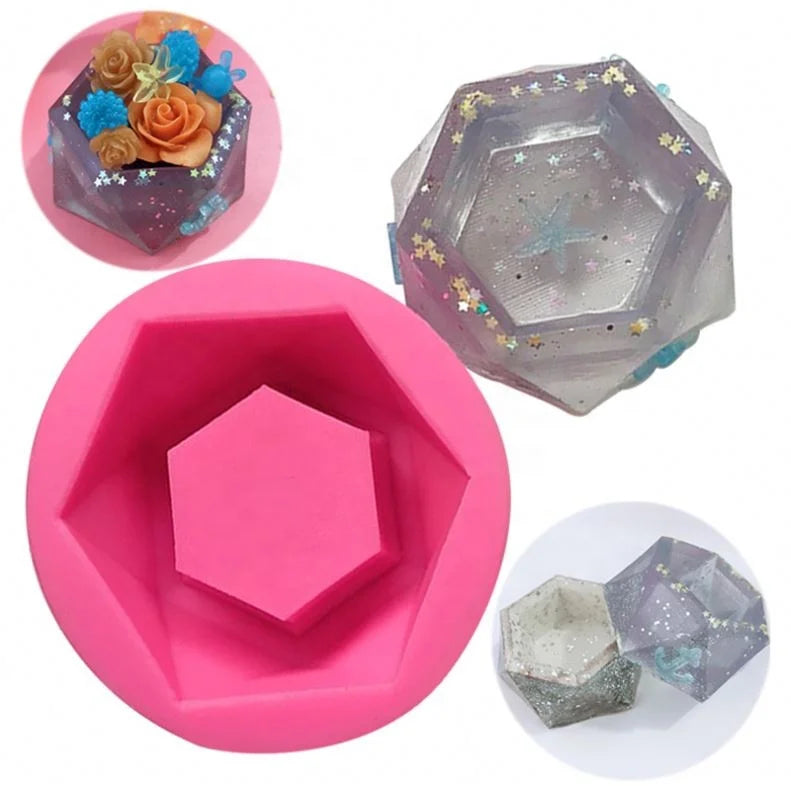 Hengya  Silicone Chocolate Mould with Potted Flower Pot Shape Silicone Mold Flower Pot